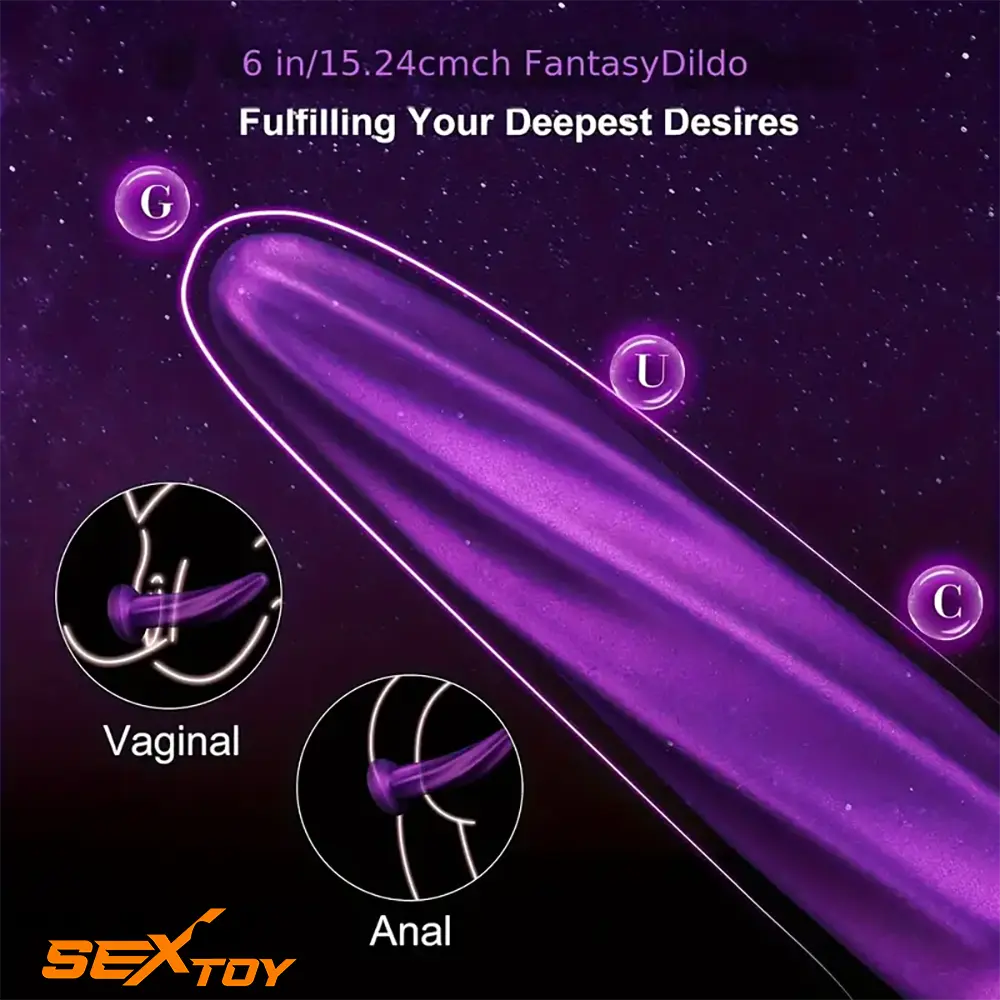 6.69in Spiral Fantasy Silicone Soft Dildo For Women G Spot Love Toy Male Sex Toy