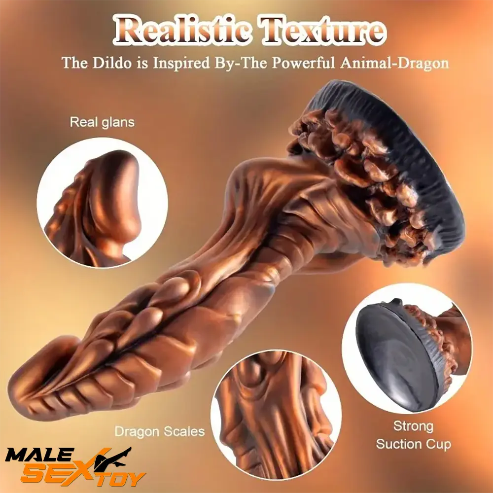 8.26in Dragon Big Silicone Soft Dildo For Women Men Couple Sex Male Sex Toy