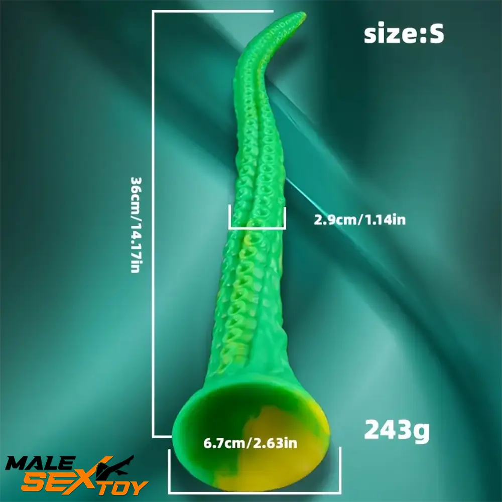 14.17in 17.7in 22.04in Alienophallos Octopus Silicone Soft Big Dildo Male Sex Toy