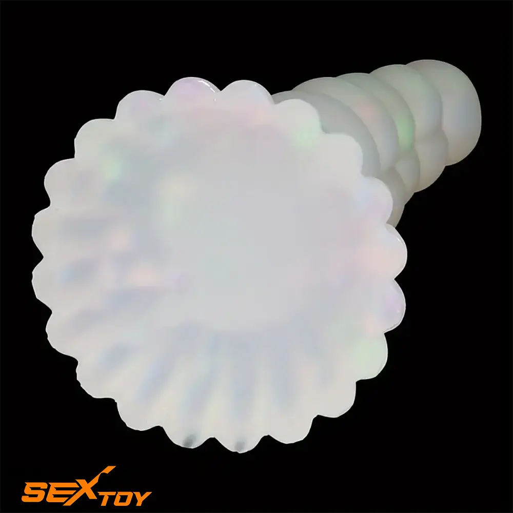 5.43in 8.86in Big Lifelike Jelly Glowing Dildo With Sucker Sex Toy Male Sex Toy