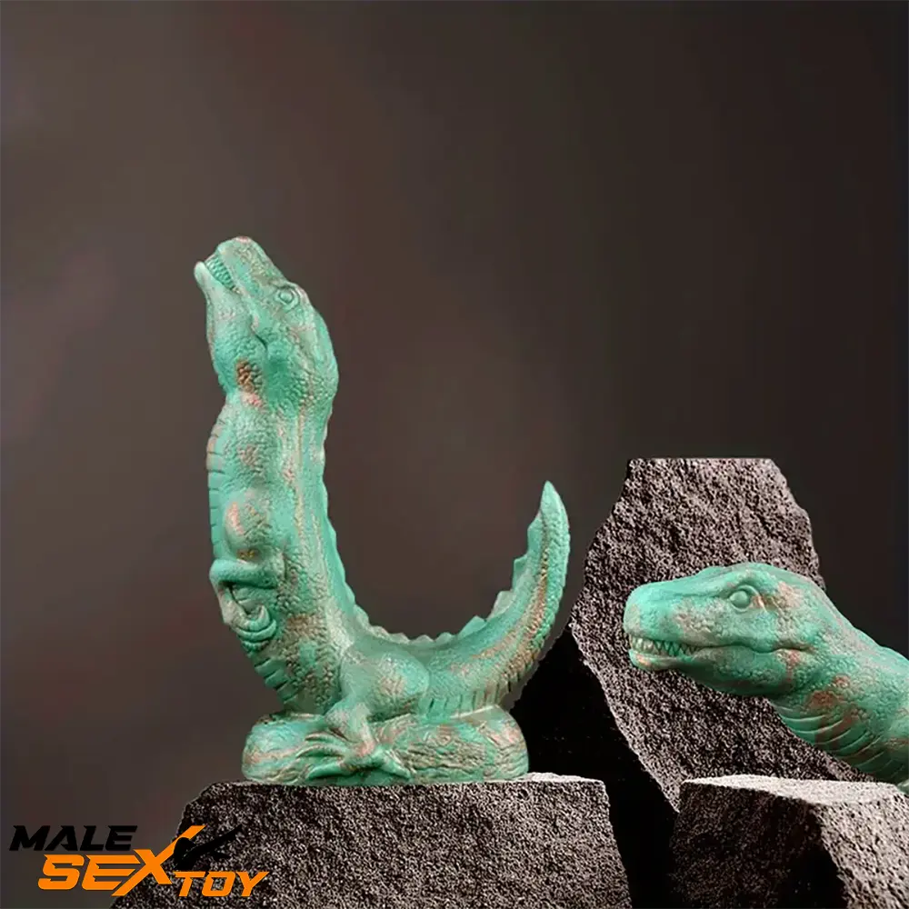 8.66in Fantasy Animal Dinosaur Monster Silicone Thick Soft Dildo Male Sex Toy