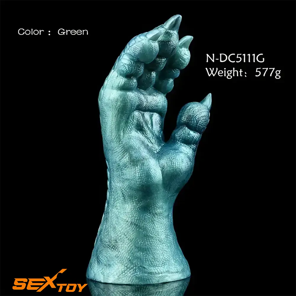 8.66in Fantasy Monster Hands Silicone Soft Dildo For Women G Spot Male Sex Toy