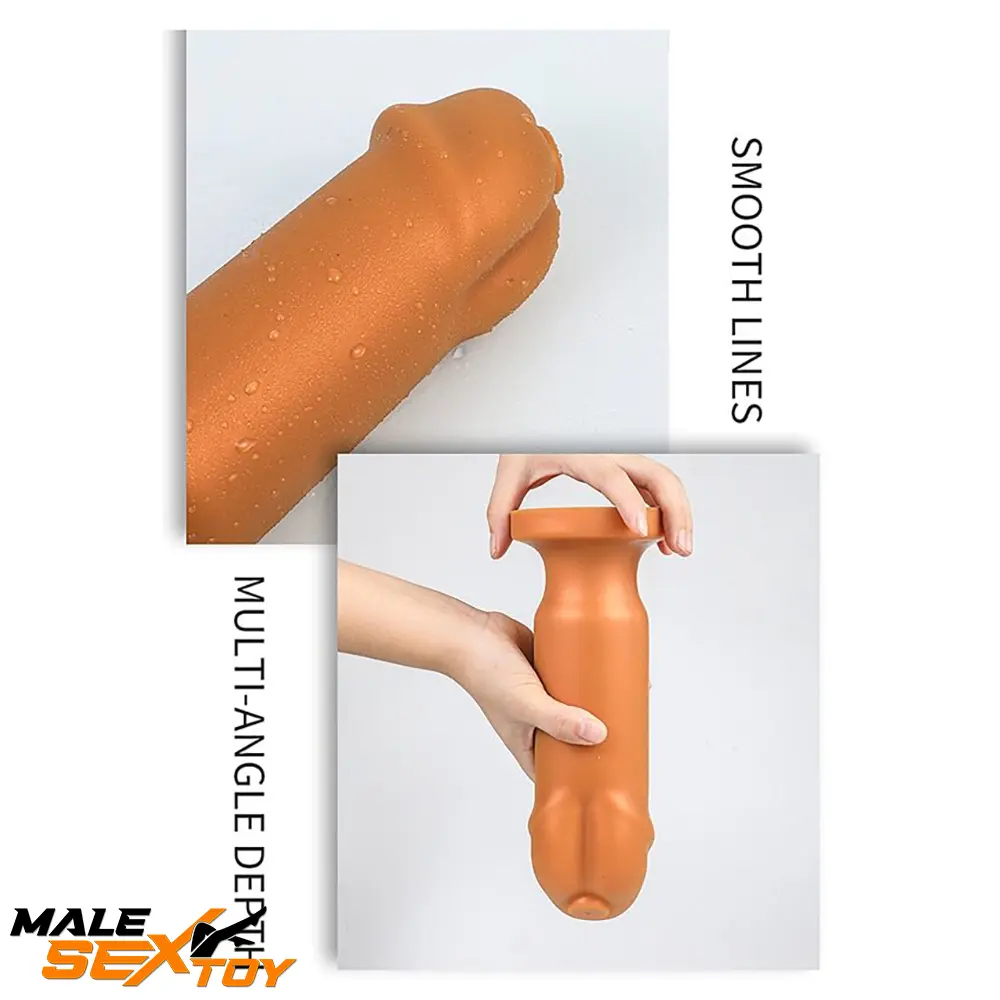 5.12in 6.29in 7.87in 9.06in Silicone Soft Odd Female Suction Cup Dildo Male Sex Toy