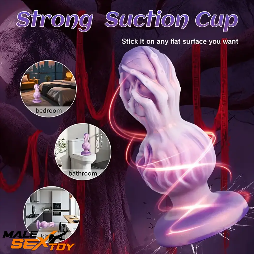 5.51in 6.41in 7.28in Fantasy Monster Cock Dildo Butt Plug For Women Male Sex Toy