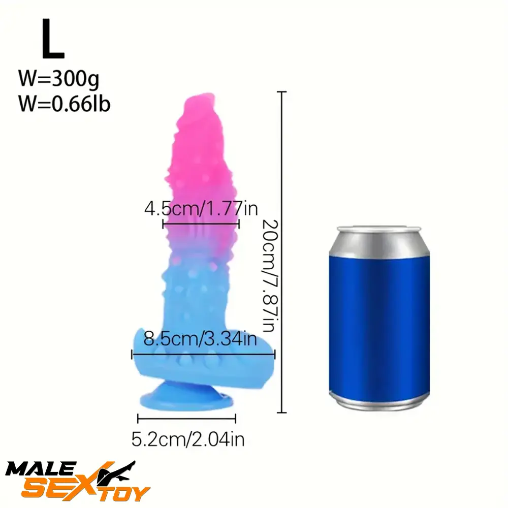 6.3in 7.08in 7.87in 9.05in 10.23in Silicone Fantasy Soft Dildo Female Toy Male Sex Toy