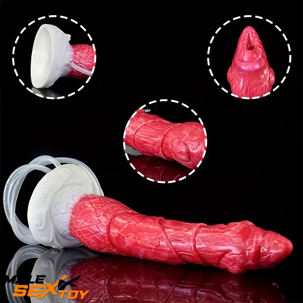 8.46in Body Safe Silicone Big Soft Dragon Dildo For Women Adults Male Sex Toy