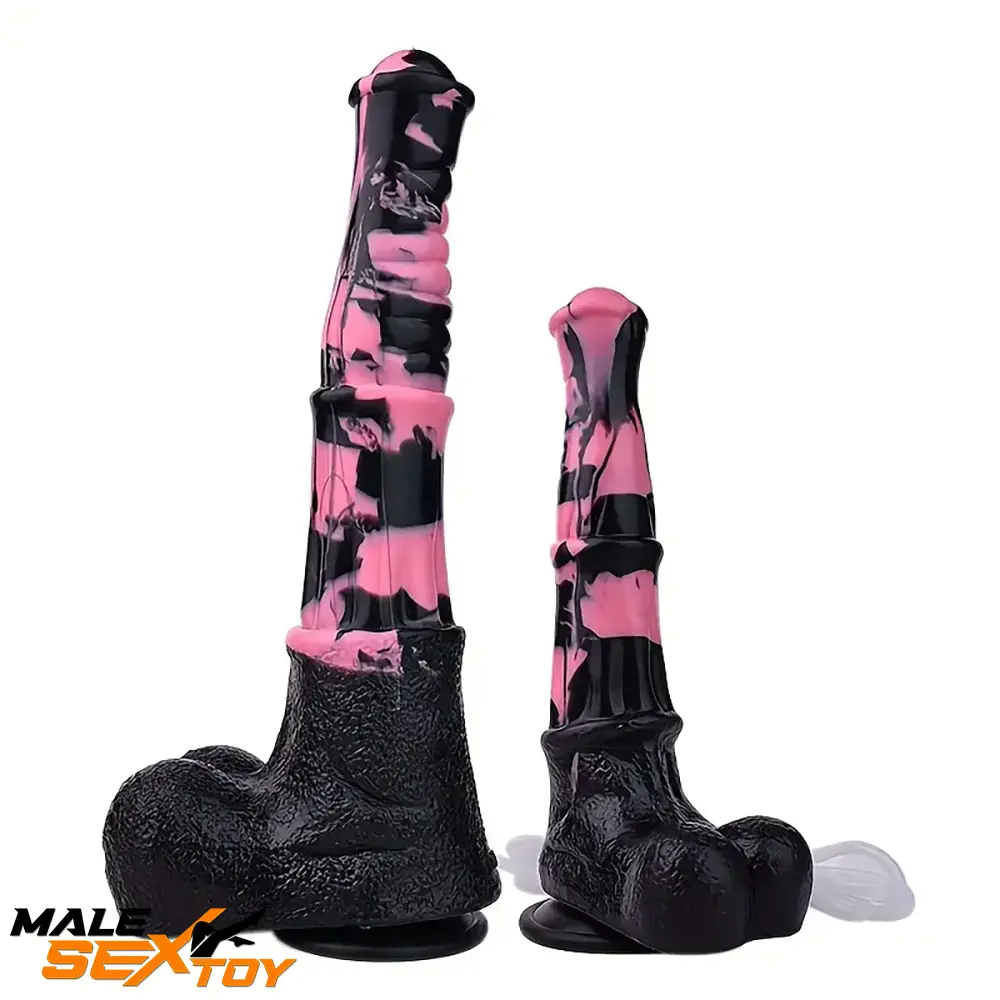 9.64in 13.77 Big Horse Animal Cock Silicone Ejaculation Dildo For Clit Male Sex Toy