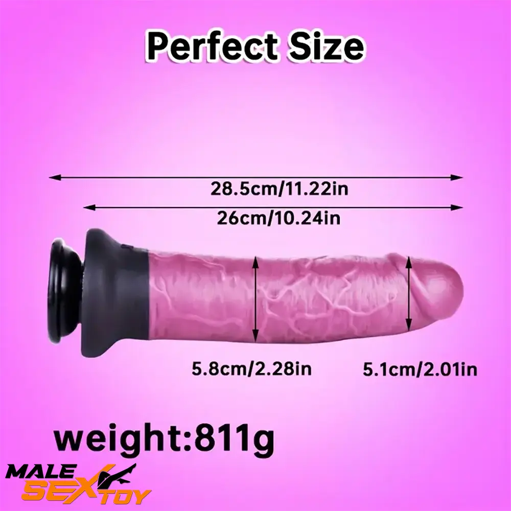11.22in Unisex Big Silicone Soft Dildo For Anal Vaginal Simulation Sex Male Sex Toy