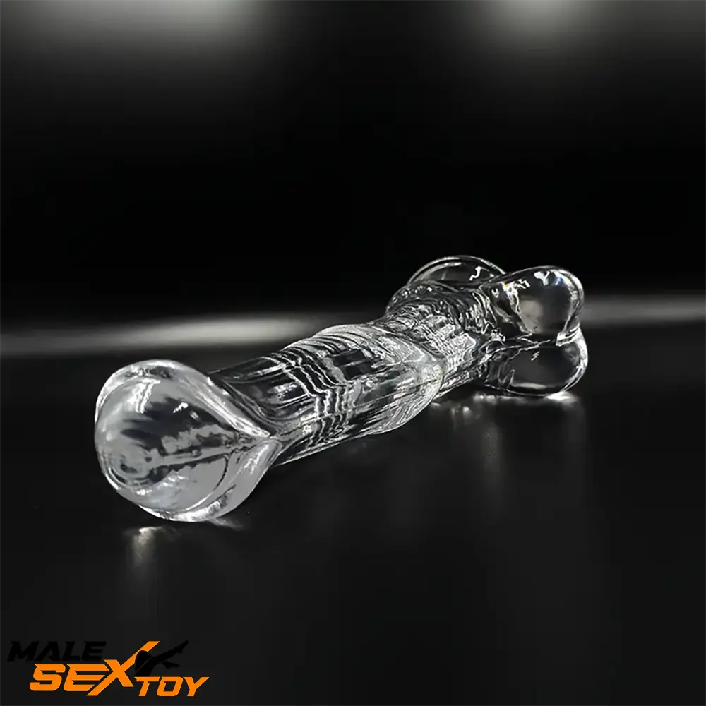 6.6in 7.8in 8.6in 9.8in Clear Black Horse Cock Dildo For G-Spot Clit Male Sex Toy