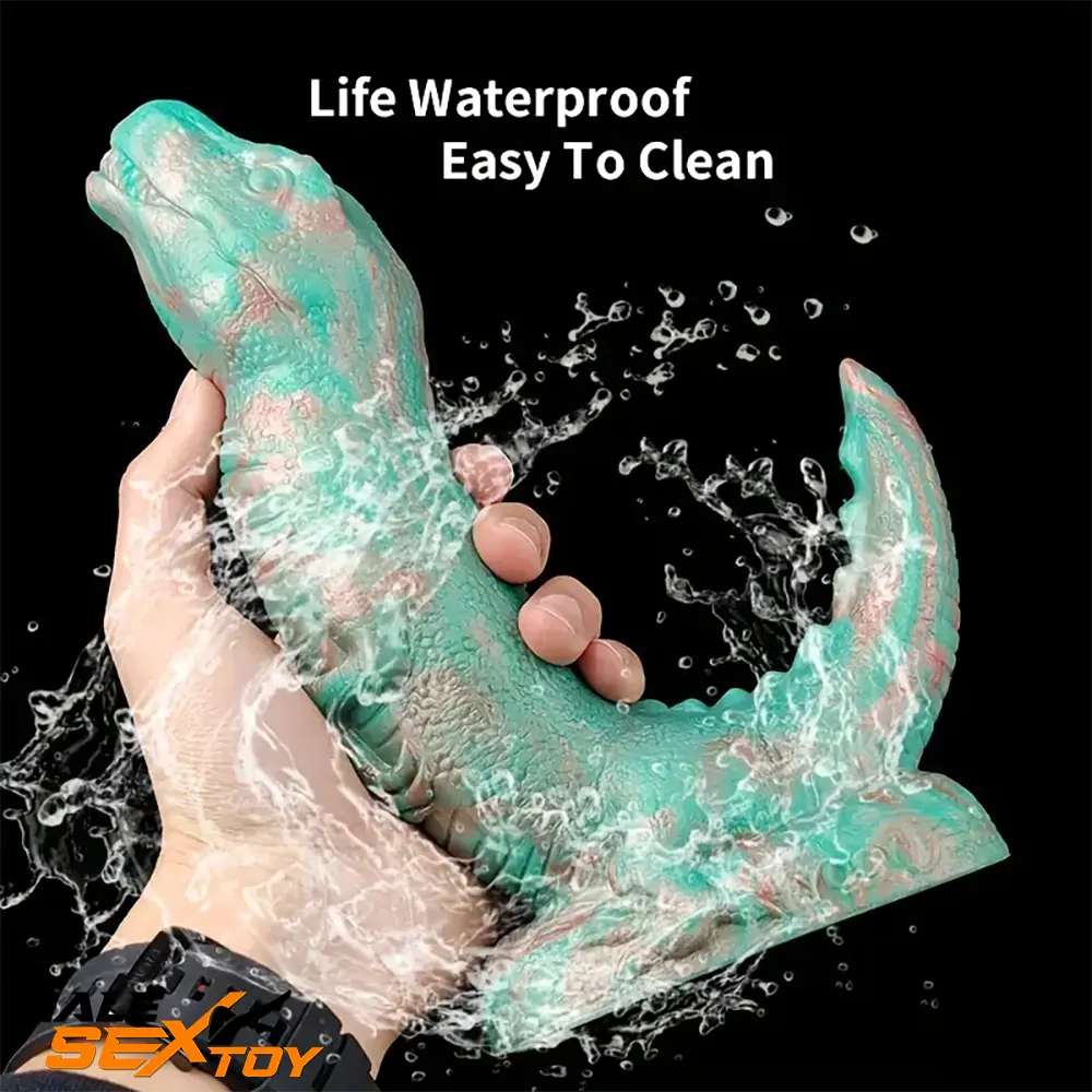 8.66in Fantasy Animal Dinosaur Monster Silicone Thick Soft Dildo Male Sex Toy
