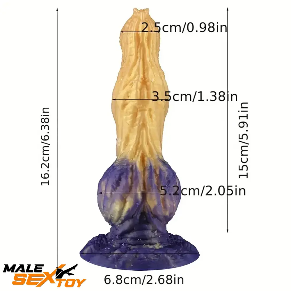 6.38in Liquid Silicone Soft Monster Dildo For Women Sex Female Male Sex Toy