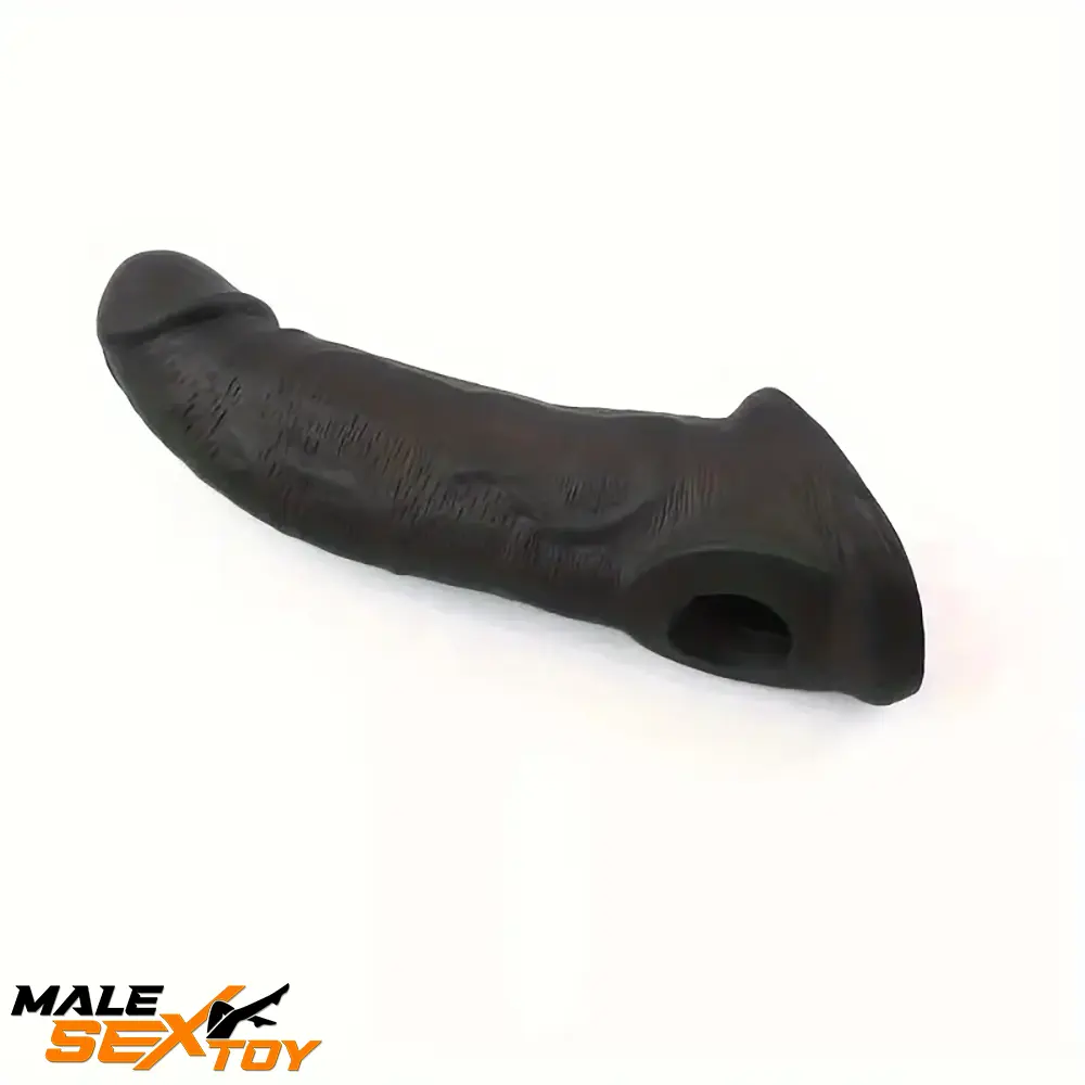 8.27in Lifelike Big Dildo Cock Sleeve For Penis Extension Masturbation Male Sex Toy