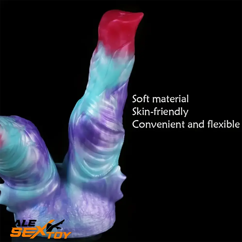 8.7in Silicone Flexible Monster Double Sided Fantasy Dildo For Female Male Sex Toy