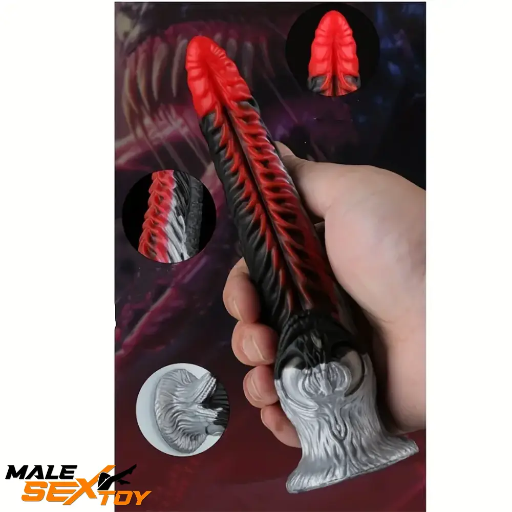 7.09in Silicone Flexible Monster Fantasy Dildo For Couples Female Male Sex Toy
