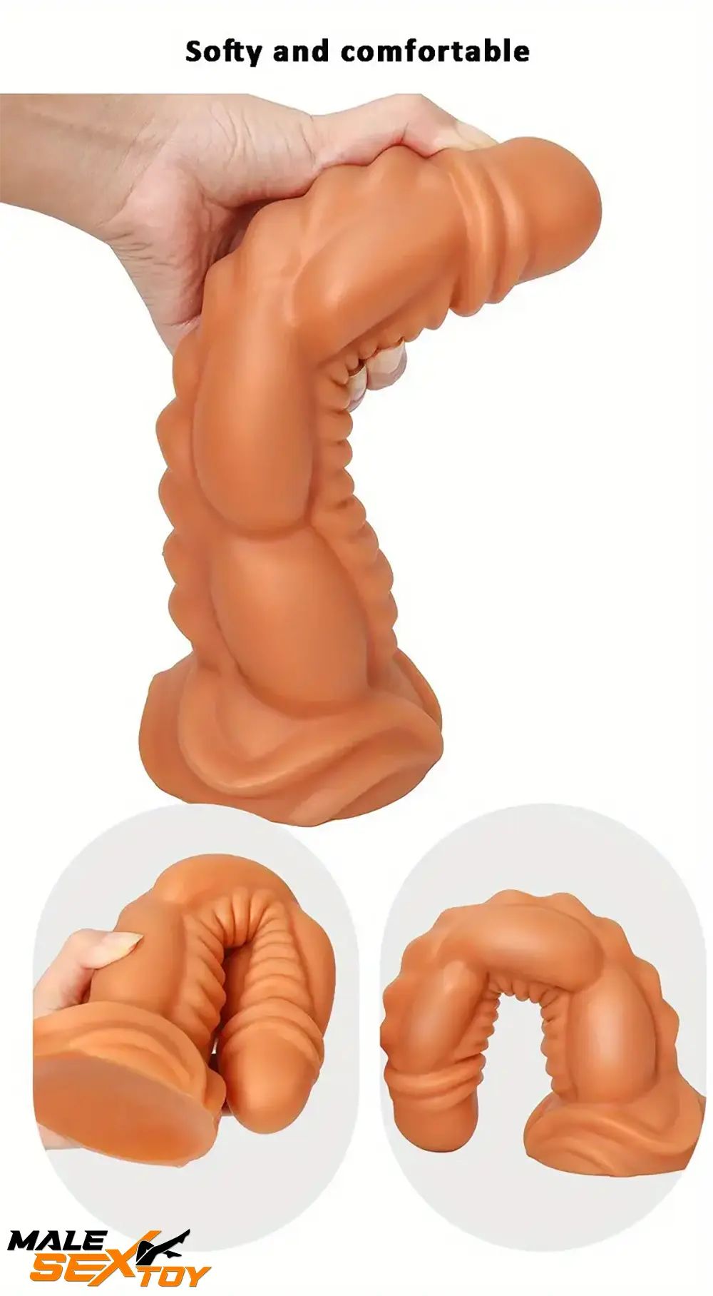 5.91in 8.66in 10.55in Unisex Silicone Fantasy Big Soft Love Odd Dildo Male Sex Toy