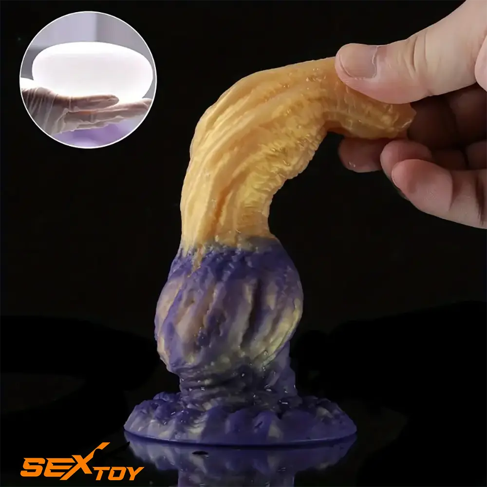 6.38in Liquid Silicone Soft Monster Dildo For Women Sex Female Male Sex Toy
