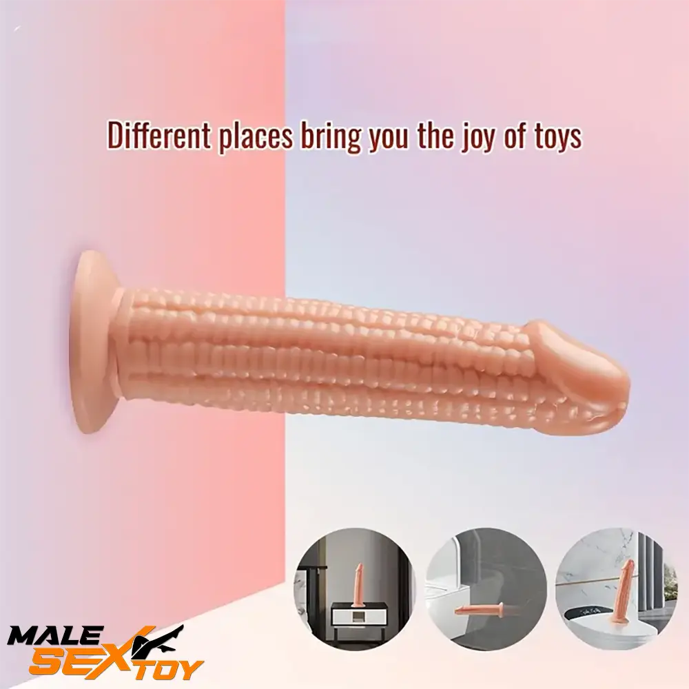 7.09in Real Vegetable Corn Dildo For Adults Vagina With Sucker Male Sex Toy