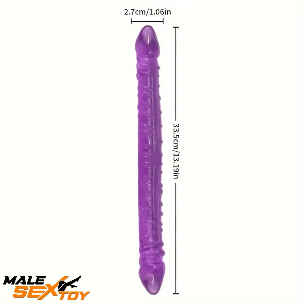 13.19in Dual Ended Long Big Dildo Sex Toy For Clit Increased Stimulation Male Sex Toy