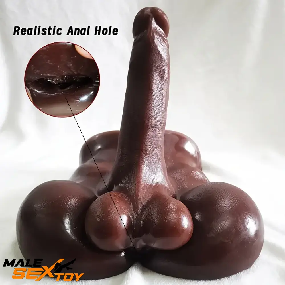 7.1in Silicone Flexible Dildo With TPE Sex Torso For Couples Clit Male Sex Toy