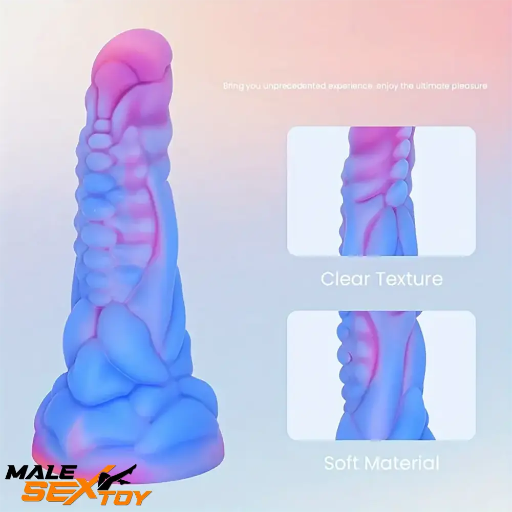 7.87in Fantasy Monster Silicone Soft Dildo External Anal Clit Opener Male Sex Toy