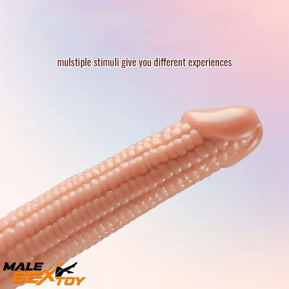 7.09in Real Vegetable Corn Dildo For Adults Vagina With Sucker Male Sex Toy