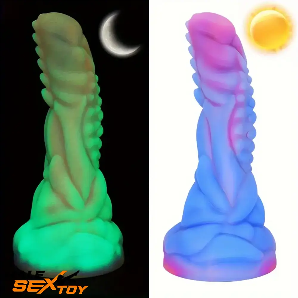 7.87in Fantasy Monster Silicone Soft Dildo External Anal Clit Opener Male Sex Toy