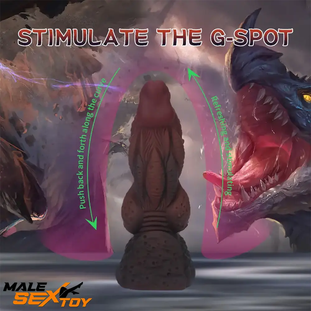 6.77in Fantasy Monster Knots Silicone Soft Dildo Sex Toy For Female Male Sex Toy