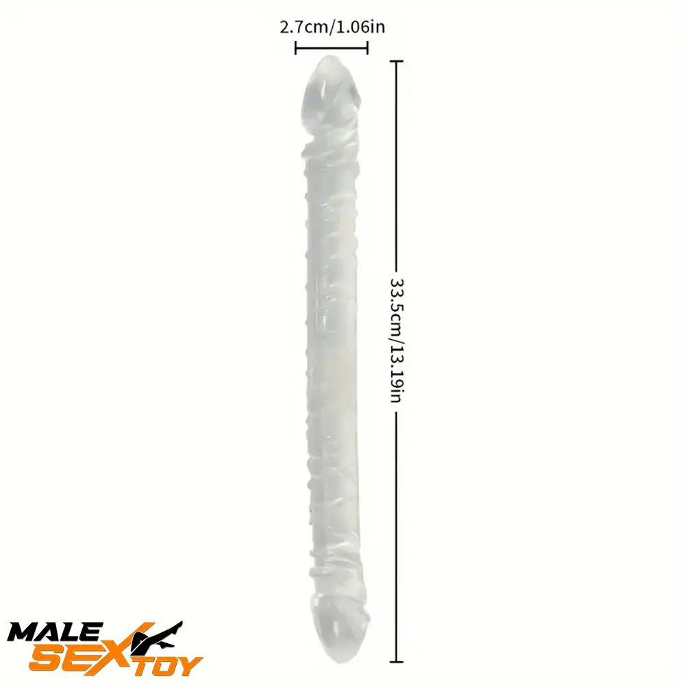 13.19in Dual Ended Long Big Dildo Sex Toy For Clit Increased Stimulation Male Sex Toy