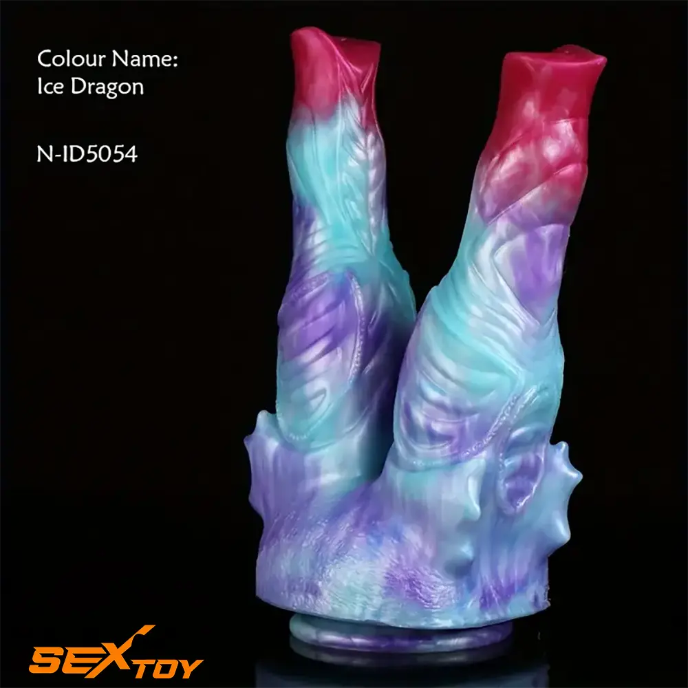 8.7in Silicone Flexible Monster Double Sided Fantasy Dildo For Female Male Sex Toy