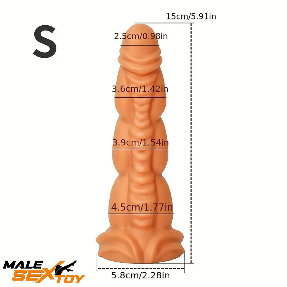 5.91in 8.66in 10.55in Unisex Silicone Fantasy Big Soft Love Odd Dildo Male Sex Toy