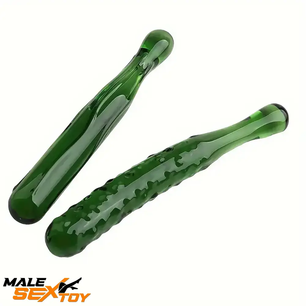 Multiple Lengths Colors Fruit Vegetable Crystal Clear Glass Plug Dildo Male Sex Toy