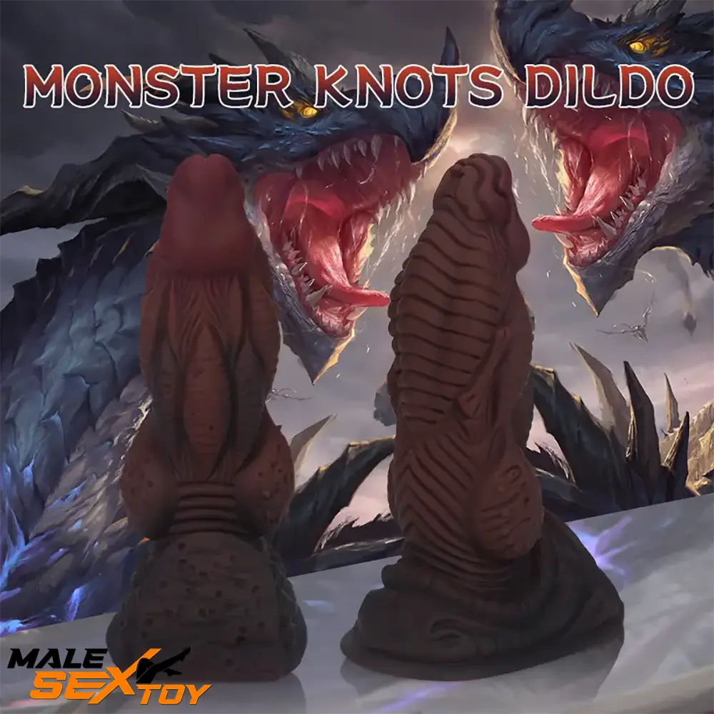 6.77in Fantasy Monster Knots Silicone Soft Dildo Sex Toy For Female Male Sex Toy