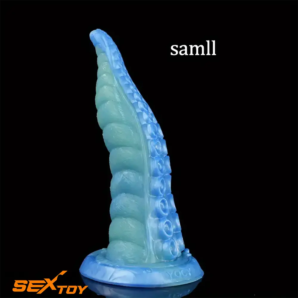 7.16in 9.05in Fantasy Monster Octopus Tentacle Silicone Cock Dildo Male Sex Toy