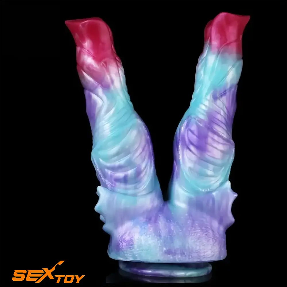 8.7in Silicone Flexible Monster Double Sided Fantasy Dildo For Female Male Sex Toy