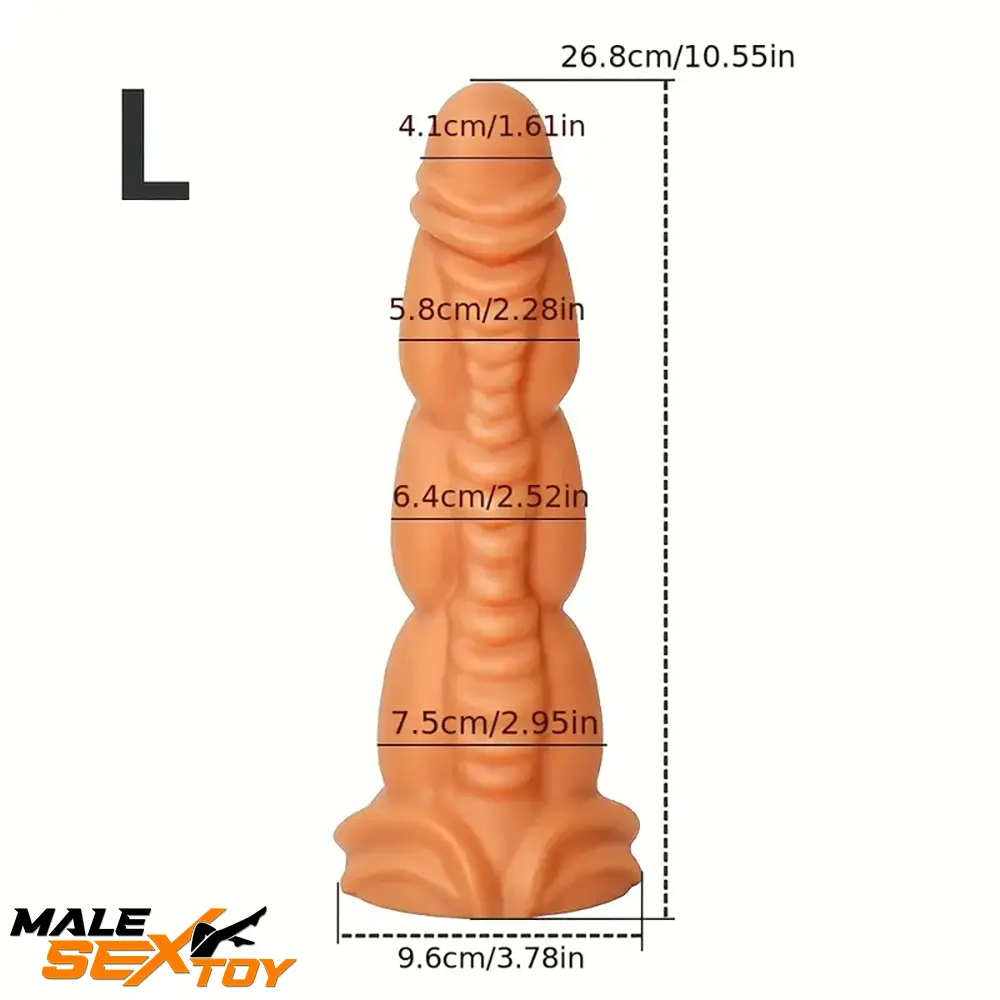 5.91in 8.66in 10.55in Unisex Silicone Fantasy Big Soft Love Odd Dildo Male Sex Toy