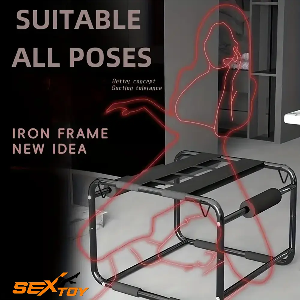 Multi-Functional BDSM Sex Ergonomic Dildo Chair With Bondage Male Sex Toy