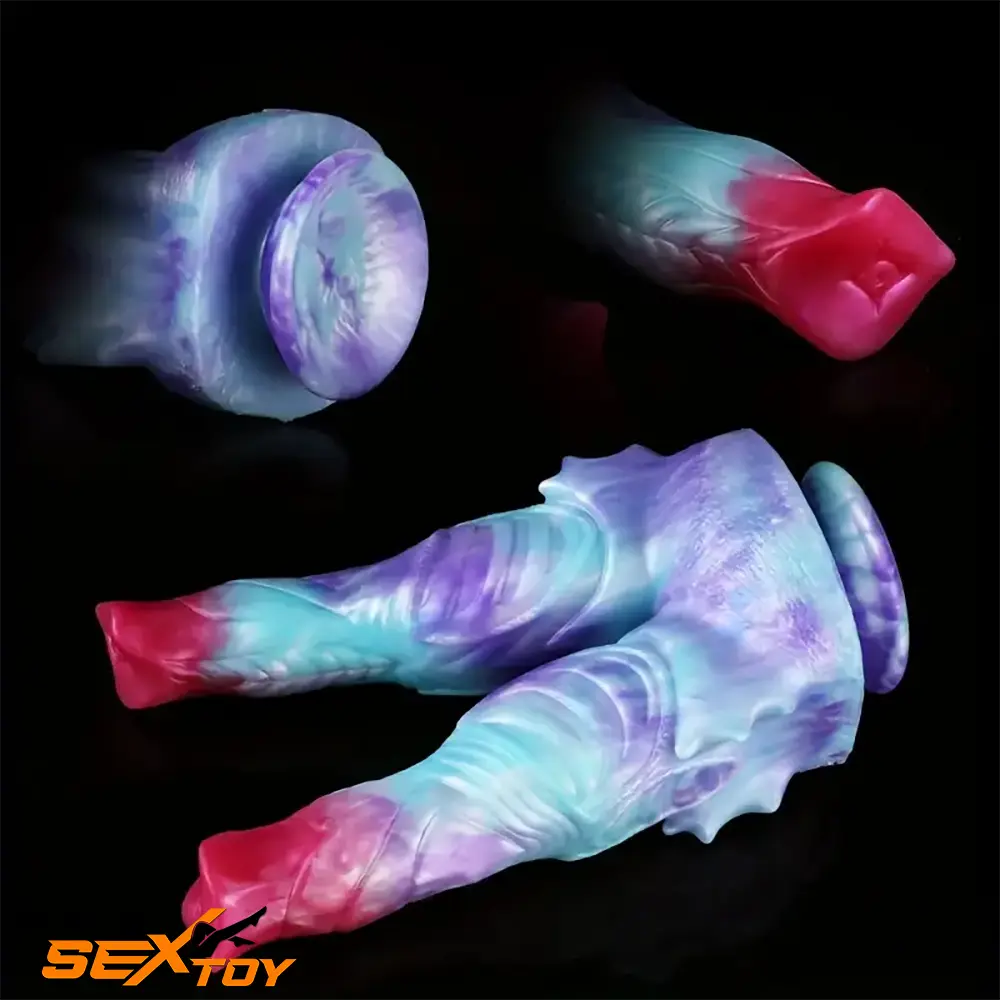 8.7in Silicone Flexible Monster Double Sided Fantasy Dildo For Female Male Sex Toy