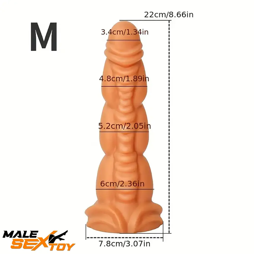 5.91in 8.66in 10.55in Unisex Silicone Fantasy Big Soft Love Odd Dildo Male Sex Toy