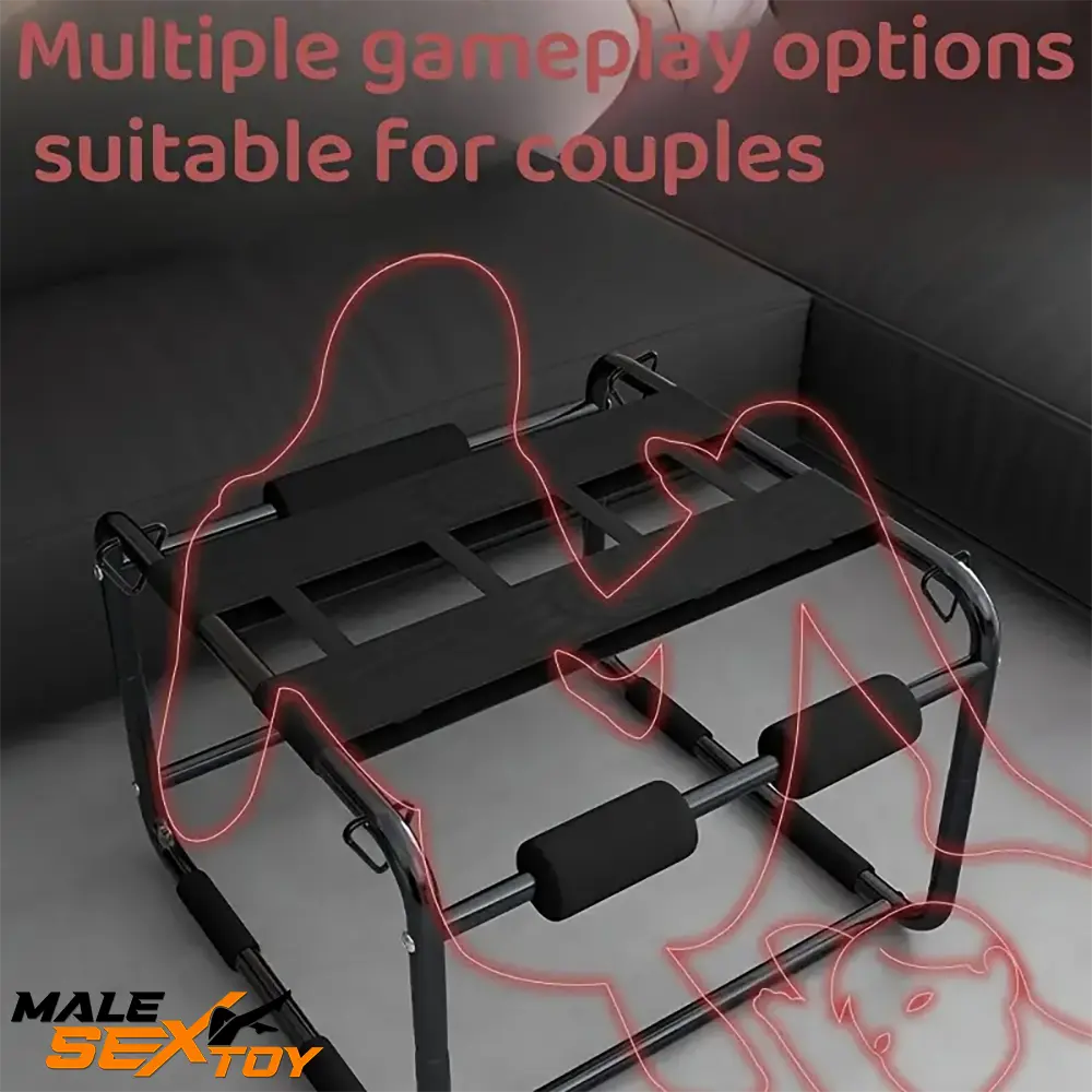 Multi-Functional BDSM Sex Ergonomic Dildo Chair With Bondage Male Sex Toy