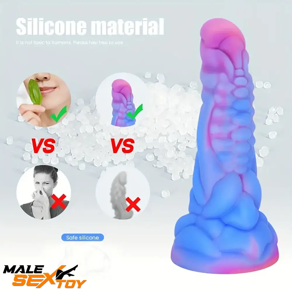 7.87in Fantasy Monster Silicone Soft Dildo External Anal Clit Opener Male Sex Toy