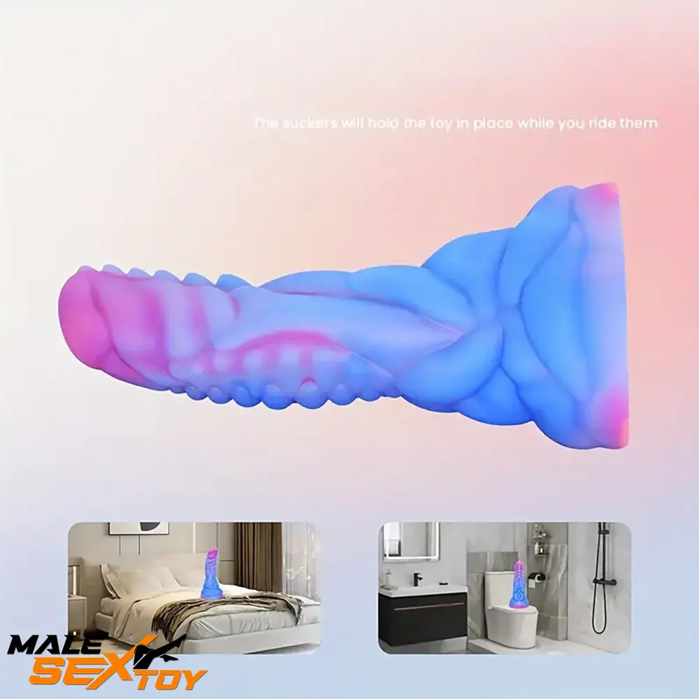 7.87in Fantasy Monster Silicone Soft Dildo External Anal Clit Opener Male Sex Toy