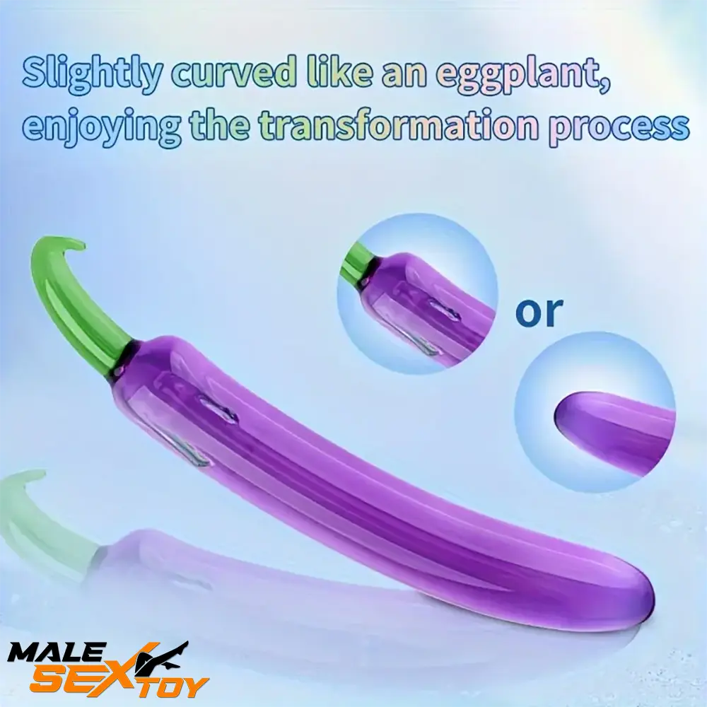 6.2in 7.5in 7.7in Multiple Colors Fruit Vegetable Crystal Glass Anal Dildo Male Sex Toy