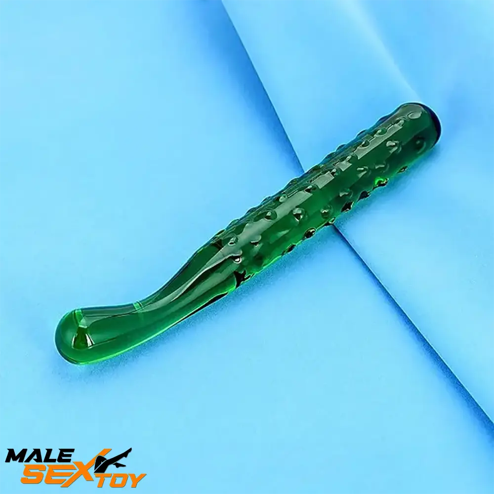 6.2in 7.5in 7.7in Multiple Colors Fruit Vegetable Crystal Glass Anal Dildo Male Sex Toy