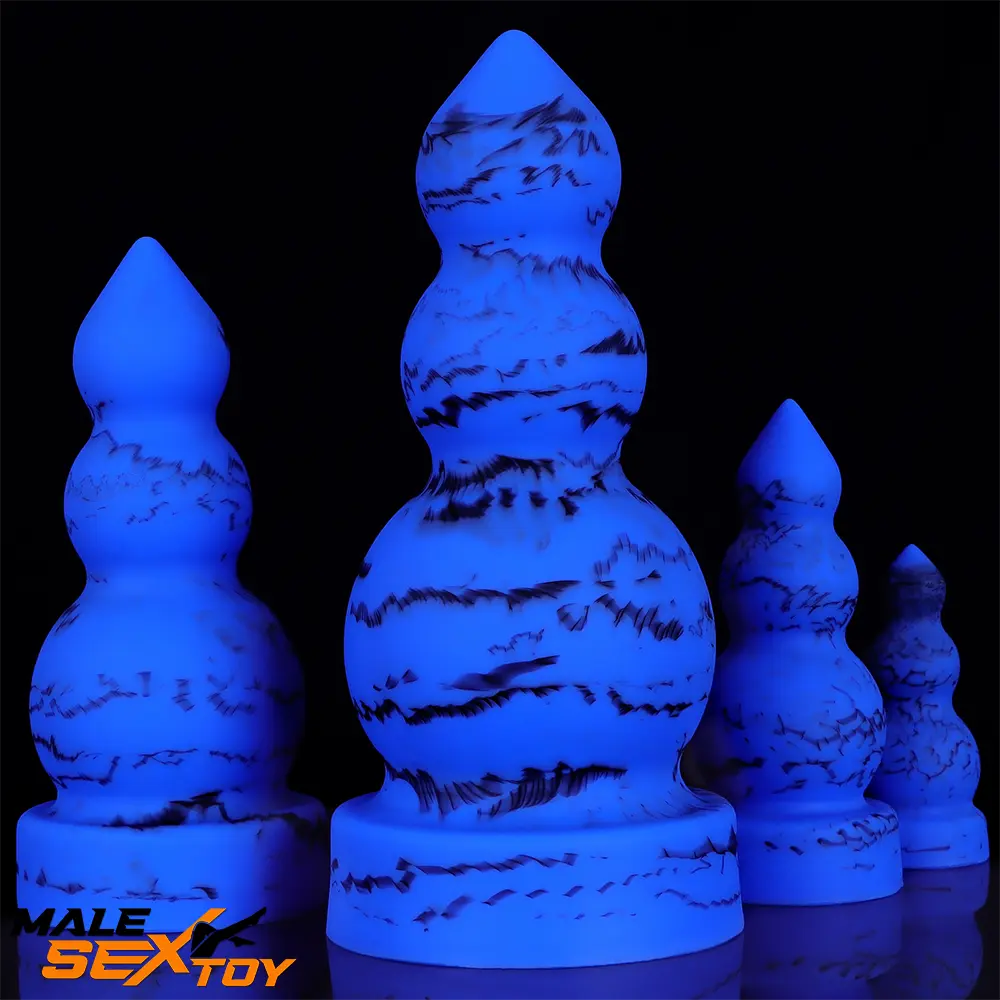 4.13in 6.1in 8.07in 11.43in Fantasy Silicone Soft Butt Plug Female Dildo Male Sex Toy