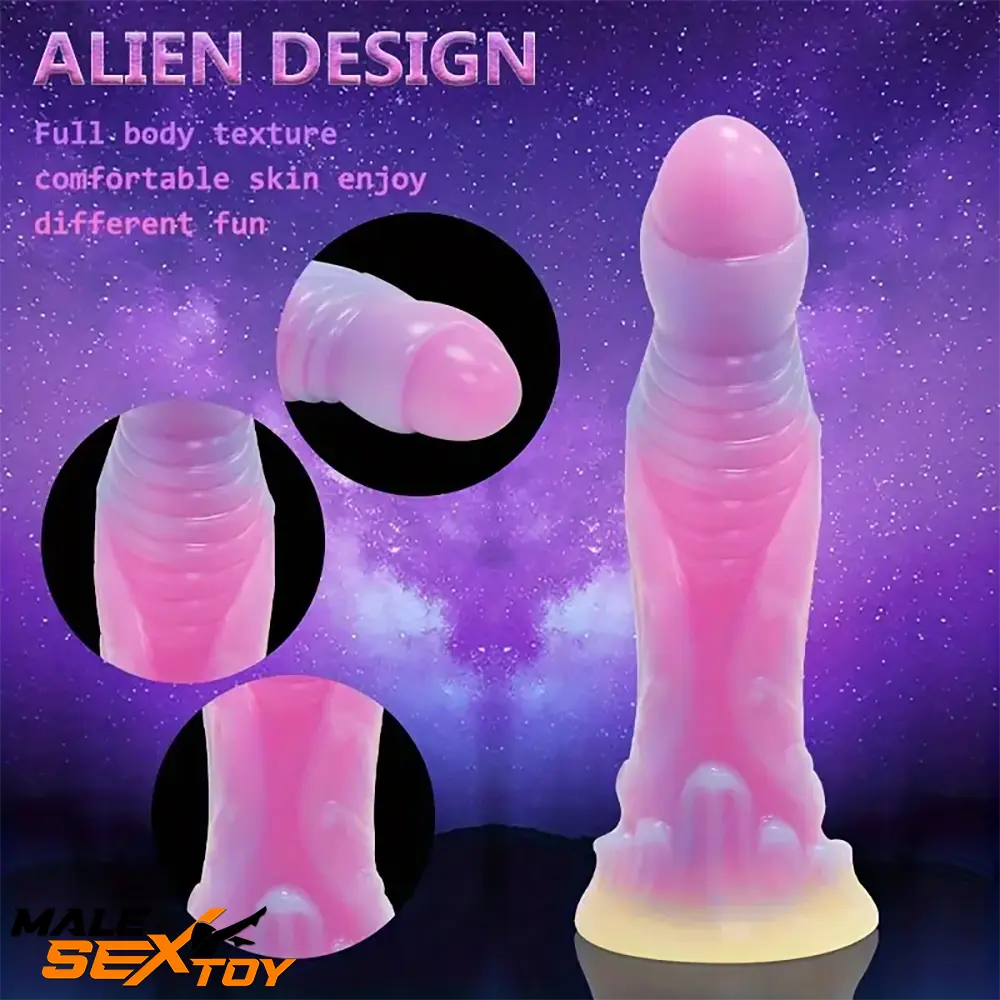 High-Quality Night-Glowing Silicone Fantasy Monster Cock Dildo Male Sex Toy