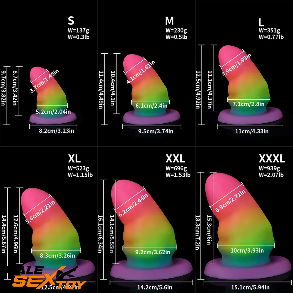 3.42in-7.2in Fantasy Small Silicone Soft Butt Plug Dildo For Anus Male Sex Toy