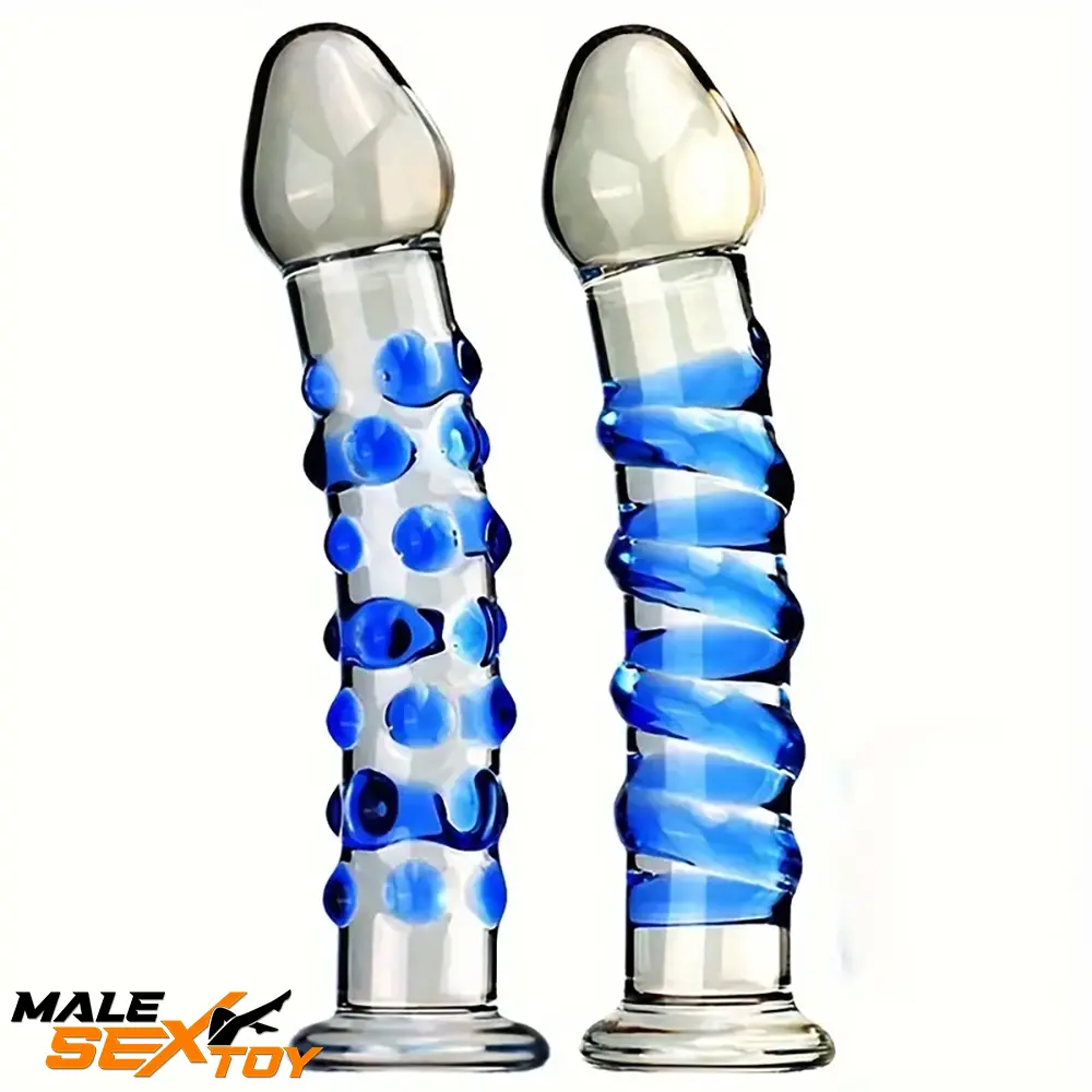 6.9in Clear Spiked Spiral Glass Dildo For Anal Vaginal Stimulation Sex 6.9in Clear Spiked Spiral Glass Dildo For Anal Vaginal Stimulation Sex