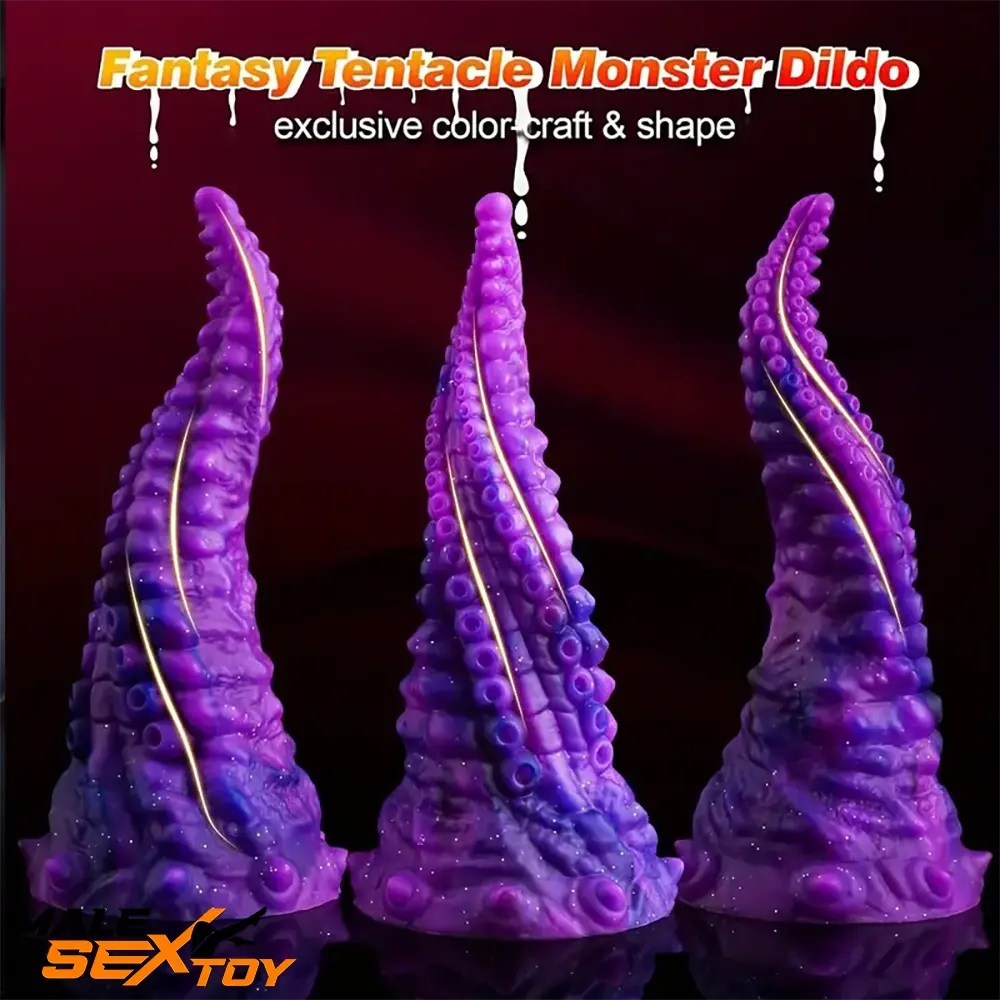 10in Big Octopus Tentacle Silicone Soft Dildo For Anal Prostate Female Male Sex Toy