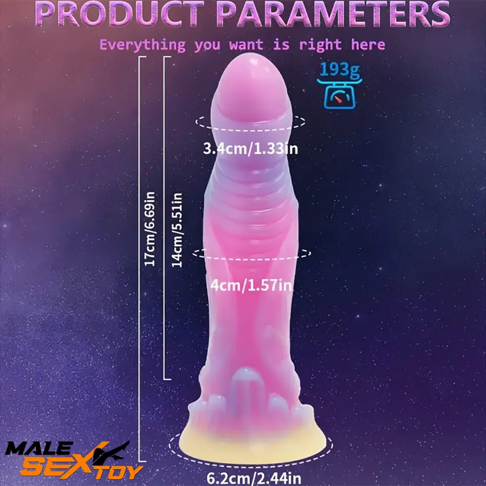 High-Quality Night-Glowing Silicone Fantasy Monster Cock Dildo Male Sex Toy