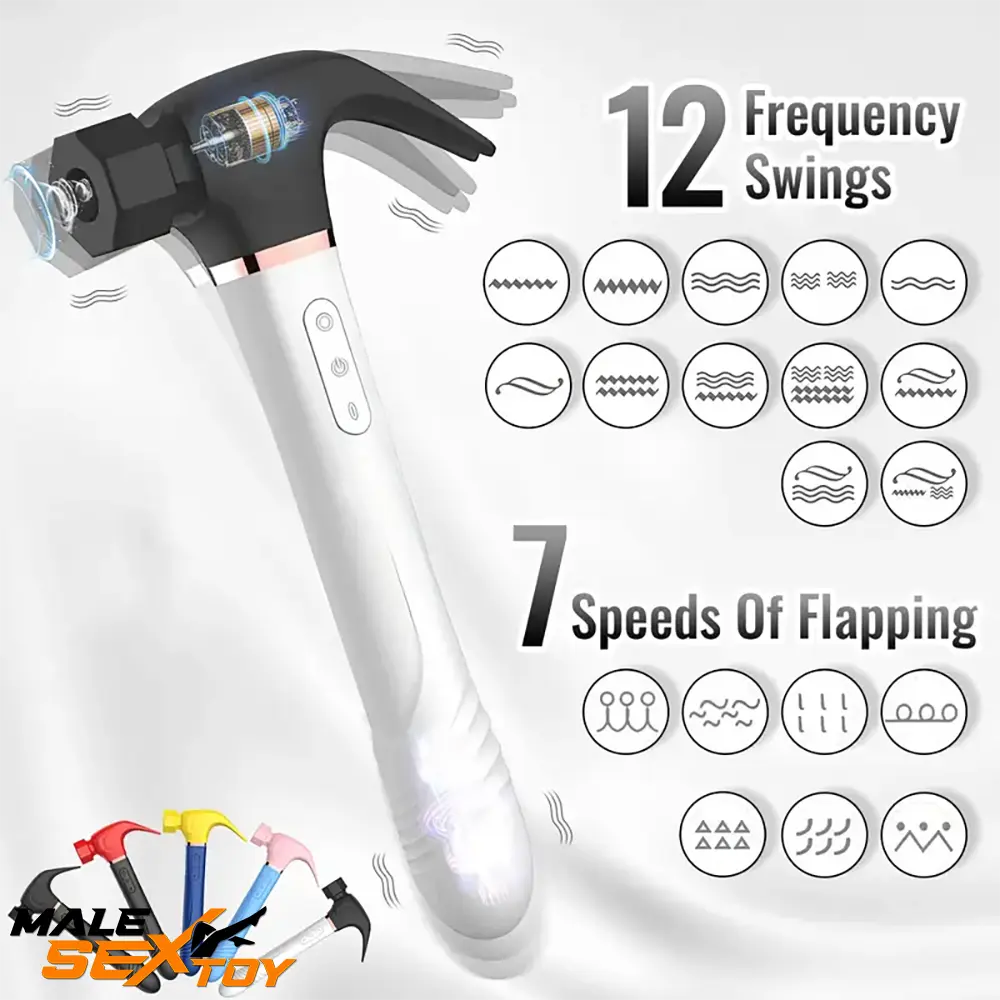 10.6in Silicone Soft Thrusting Sucking Swing Flapping Beating Cock Dildo Male Sex Toy